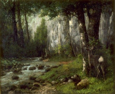 Courbet - Cerf dans les bois, vers 1839-1877 - Gustave Courbet