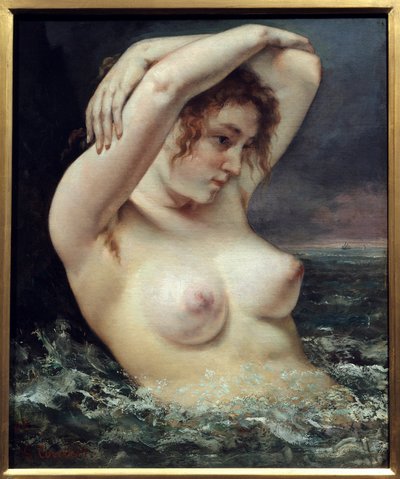 Femme à la vague - Gustave Courbet