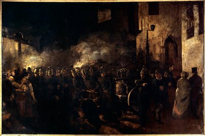 Pompiers courant vers un incendie - Gustave Courbet