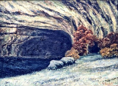 Grotte de la Loue enneigée - Gustave Courbet