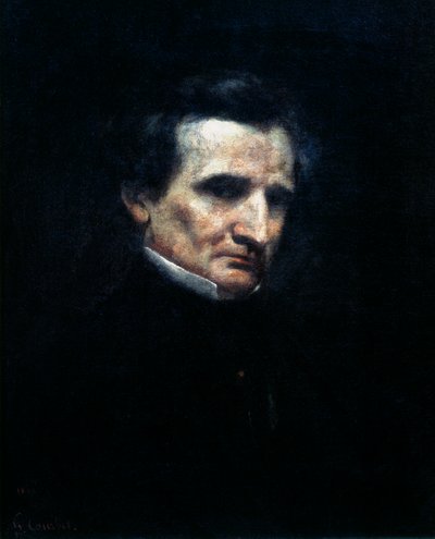 Hector Berlioz, compositeur romantique français, 1850 - Gustave Courbet