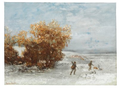 Chasseurs dans la neige, 1866 - Gustave Courbet