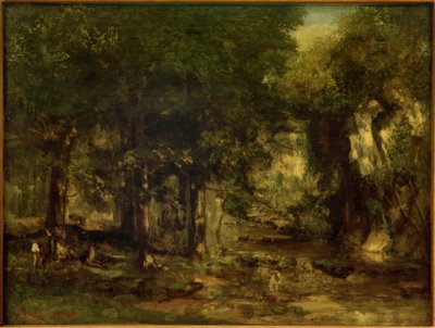 La remise de chevreuils au ruisseau de Plaisir-Fontaine - Gustave Courbet