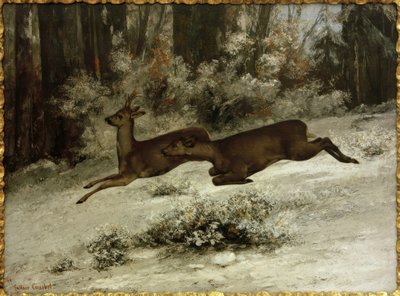 Le Change, épisode de chasse au chevreuil en Franche-Comté - Gustave Courbet