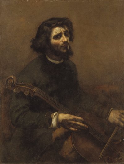 Le violoncelliste (autoportrait) - Gustave Courbet