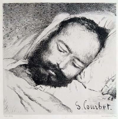 Portrait mortuaire de Proudhon, 20/01/1865 - par Gustave Courbet - Gustave Courbet