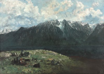 Vue panoramique des Alpes, Les Dents du Midi - Gustave Courbet