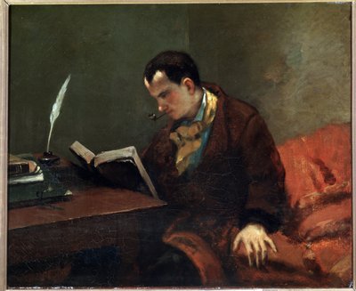 Portrait du poète Charles Baudelaire - Gustave Courbet