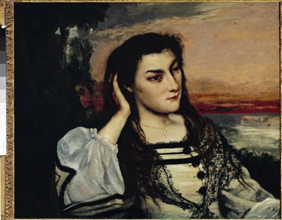 Rêverie (Portrait de Gabrielle Borreau) - Gustave Courbet