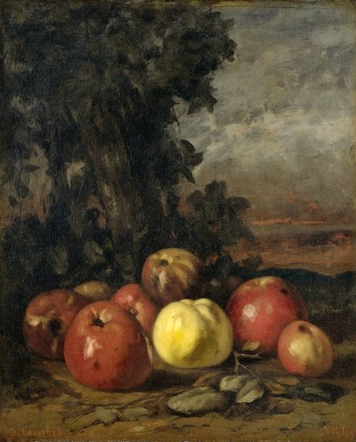 Nature morte avec des pommes - Gustave Courbet