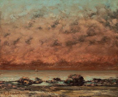 Les Rochers noirs à Trouville - Gustave Courbet