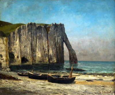 Les falaises à Étretat, 1869 - Gustave Courbet
