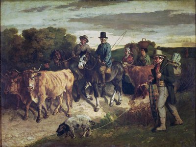 Les paysans de Flagey revenant de la foire - Gustave Courbet