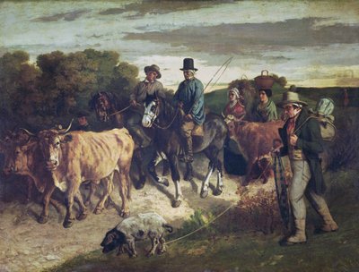 Les paysans de Flagey revenant de la foire - Gustave Courbet