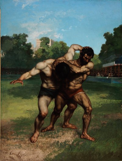 Les Lutteurs - Gustave Courbet
