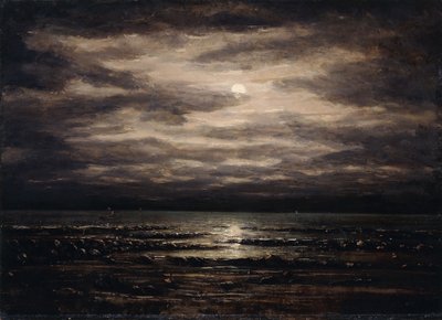 Crépuscule sur le lac Léman à Bon Port, 1876 - Gustave Courbet