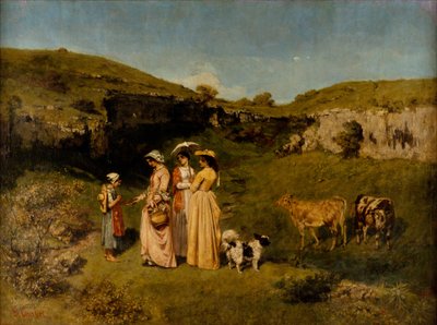 Les jeunes filles du village - Gustave Courbet