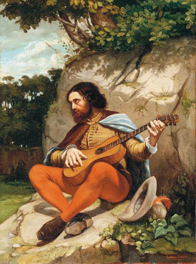 Jeune Homme dans un Paysage - Gustave Courbet