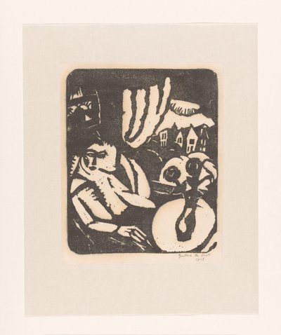 Femme assise près d
