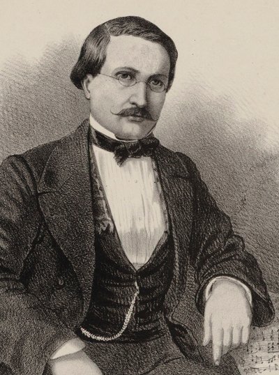 Portrait du compositeur Antony Lamotte 1819-1912, 1855-1859 - Gustave Donjean