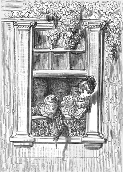 Une scène de balcon, 1872 - Gustave Dore