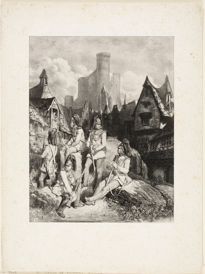 Un groupe de gardes autrichiens - Gustave Dore