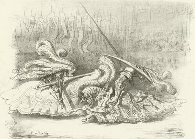 Un tournoi - La beauté comme prix AD1450 - Gustave Dore