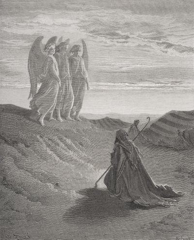 Abraham et les trois anges, illustration de 