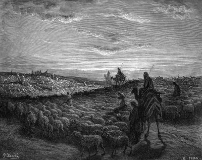 Abram en route vers Canaan - Bible - Gustave Dore