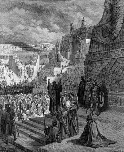 Artaxerxès accordant la liberté aux Juifs - Bible - Gustave Dore