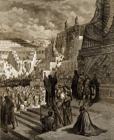 Artaxerxès accordant la liberté aux Juifs - Bible - Gustave Dore