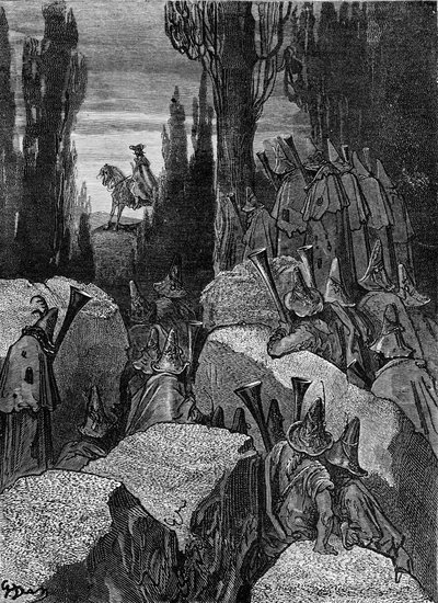 Baron Münchhausen : Bandits, par Doré - Gustave Dore