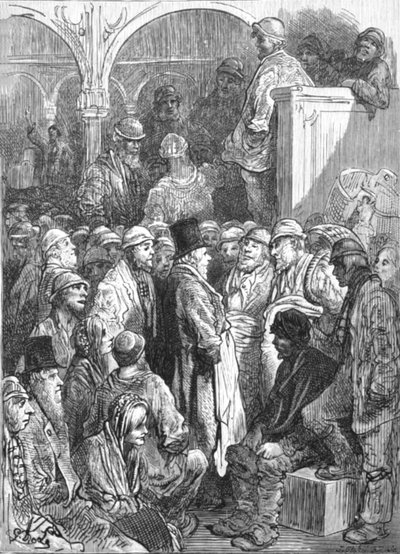 Billingsgate - Ouverture du marché, 1872 - Gustave Dore