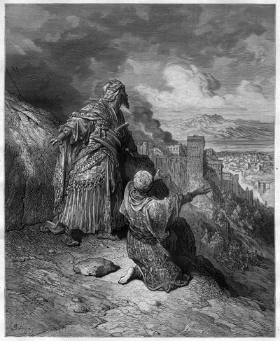 Boabdil quitte Grenade - Abu Abd Allah Mohammed, alias El Chico (Muhammad XII) (1459-1533) le dernier roi arabe de Grenade, illustration de 