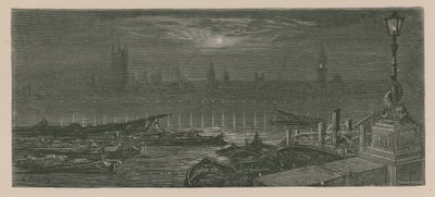 Bateaux amarrés sur la Tamise - Gustave Dore