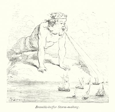 Tampon de ronce Fabrication de tempêtes (gravure) - Gustave Dore