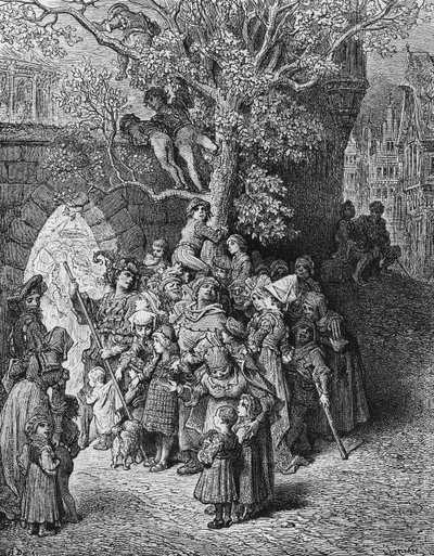 Foule de spectateurs au mariage, scène de 