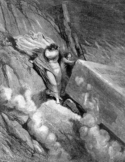 Dante et Virgile au bord de l