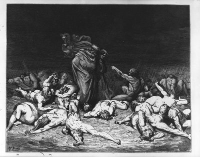 Dante et Virgile en enfer, illustration de 
