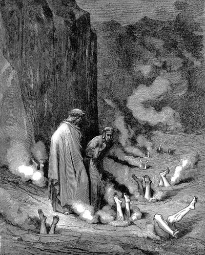 Dante et Virgile en enfer, 1863 - Gustave Dore