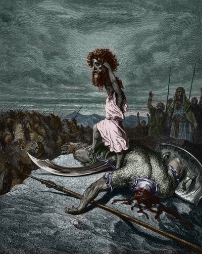 David tenant la tête de Goliath, par Gustave Doré - Gustave Dore