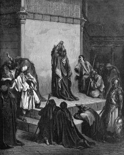 David pleurant Absalom - Gustave Dore