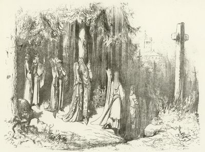 Dévotion aux 5e et 6e siècles - Jeûne et prière (gravure) - Gustave Dore