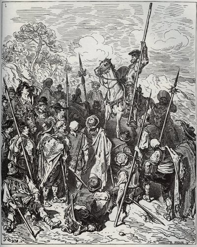 Don Quichotte et Sancho avec l