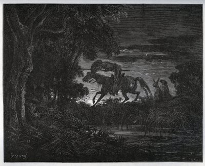 Don Quichotte et Sancho Panza au début de l