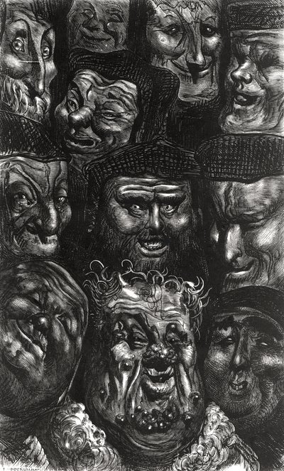 Onze visages grotesques de 