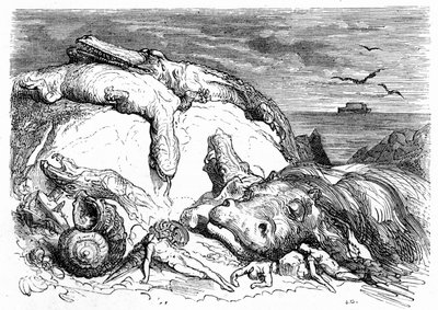 Gravure de Gustave Doré vers 1850 : évocation d