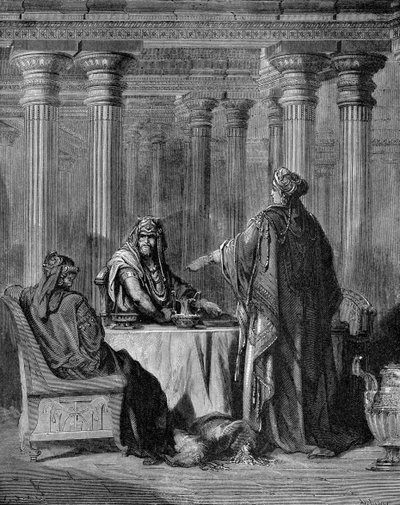 Esther accuse Haman - Gustave Dore