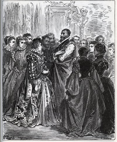 Soirée organisée par Don Antonio - de "Don Quichotte de la Manche" de Miguel Cervantes - Gustave Dore