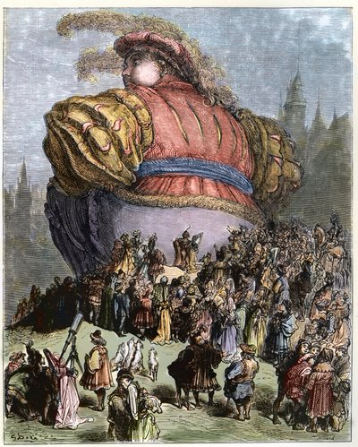 Gargantua visite Paris - Le peuple de Paris s
